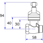 Base Registro De Pressão 4416 3/4'' - Deca