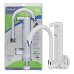 Torneira com Filtro de Parede para Cozinha com Bica Alta Branca Lagune Vitalité Viqua