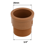 Adaptador Soldável Curto Krona 25mm x 3/4" – Pacote com 50 Peças