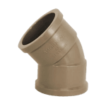 Joelho 45° Soldável Krona 50mm em PVC – Pacote com 10 Peças