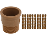 Adaptador Soldável Curto Krona 25mm x 3/4" – Pacote com 50 Peças