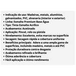 Tinta Esmalte Premium Base Água Branco Fosco Irajá 900ml