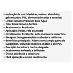 Tinta Esmalte Premium Base Água Branco Acetinado 900ml