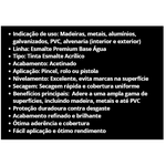 Tinta Esmalte Premium Base Água Preto Brilhante 900ml