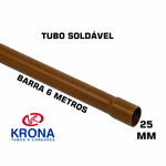 Tubo PVC Soldável Krona 25mm x 6m