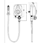Ducha Higiênica 3t Lorenzetti 220v 4300w Acabamento Fosco Cor Branco