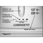  Chuveiro Elétrico Lorenzetti Bella Ducha Ultra 6800W 220V com 4 Temperaturas
