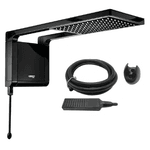 Chuveiro Elétrico De Parede Lorenzetti Acqua Ultra Storm Preto 7.8kw 220 V