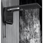 Chuveiro Elétrico De Parede Lorenzetti Acqua Ultra Storm Preto 7.8kw 220 V