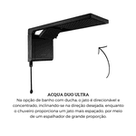 Chuveiro Lorenzetti Acqua Duo Multitemperaturas Preto/Cromado 7800W 220V