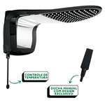 Chuveiro Lorenzetti Acqua Wave Ultra Preto/Cromado 7800W 220V