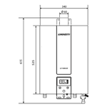 Aquecedor De Água A Gás Lorenzetti Lz 1600 De Branco 15 Litros Digital Gás GN