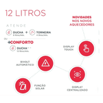 Aquecedor De Água A Gás Digital Rheem 12 Litros Gn Cor Branco