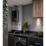 Aquecedor A Gás Rheem 20 Black Premium Connect Wi-fi Cor Preto Tipo De Gás Gn