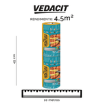 Manta Asfáltica Aluminizada Telhado Adesiva- 45x10 Vedacit