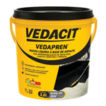 Manta Liquida Vedapren Preto 3,6 L Vedacit Laje Banheiro 