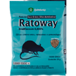 Raticida Ratoway Grãos 25g - Quimiway