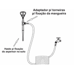 Aspersor Agrojet P4 com Adaptador para Mangueiras