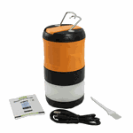 Lâmpada Impermeável Anti-mosquito Camping Recarregável USB - Laranja