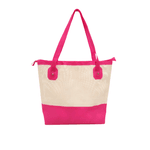 Bolsa Bag Grande Moda Praia De Ombro Com Necessaire Pink