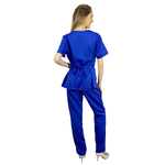 Pijama Cirúrgico Feminino Gabardine - Azul Royal