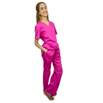 Pijama Cirúrgico tradicional Tricoline - Pink