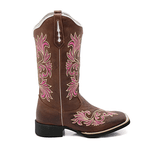 Bota Texana hopper feminina Franca Boots rosa 