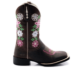 Bota Texana feminina Franca Boots flores