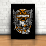 Placa Decorativa - Águia Harley Davidson 