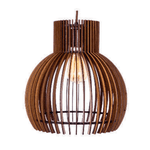 Pendente De Madeira Wood Lamp 31cm 1e27 3d