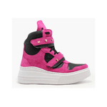 Tênis Sneaker Crossfit Preto Com Rosa Pink