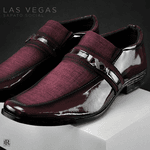 Sapato Las Vegas Masculino Social - Vinho - K