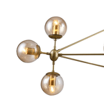 Pendente Orbe Dourado Fosco 10 Lâmpadas Bella Iluminação OP056G