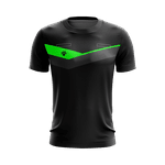 Camisa Arbitro Preta com detalhe verde