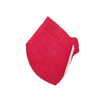 Máscara Adulto PFF2 (S) Vermelha - Kit com 10 un.