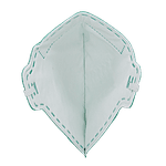 Máscara Adulto PFF2 (S) verde bandeira - Kit com 10 un