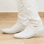 Sapato Branco Masculino Scatamacchia Casual com Cadarço Solado Branco