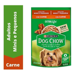 Dog Chow Ração Úmida Cães Adultos Raças Minis e Pequenas Carne 100g
