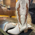 Bota Perlatto Nashville Couro Anac Off W. Caramelo Cristal - NAS001