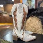 Bota Perlatto Nashville Couro Anac Off W. Caramelo Cristal - NAS001