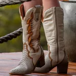 Bota Perlatto Nashville Couro Anac Off W. Caramelo Cristal - NAS001