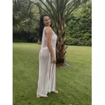 Vestido Lumina Branco/Prata