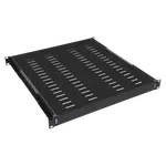 RACK/BANDEJA FIXA 19X400MM 4 PONTOS DE FIXAÇÃO PRETO MAXELETRON