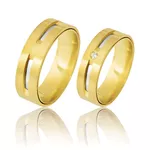 Alianças De Noivado Em Ouro Amarelo 18k 