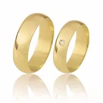 Par De Aliança De Ouro 18k