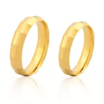 Alianças De Ouro 18k Facetadas