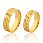 Alianças De Casamento Personalizadas Em Ouro 18k