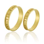 Alianças Em Ouro 18k Personalizadas