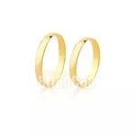 Par De Alianças De Ouro 18k