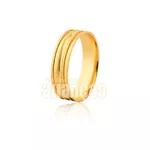 Par De Alianças De Ouro Amarelo